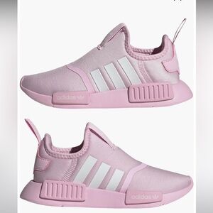 NIB, Adidas, Kids' NMD 360 Sneaker, Orchid Fusion/ White, size 12K.